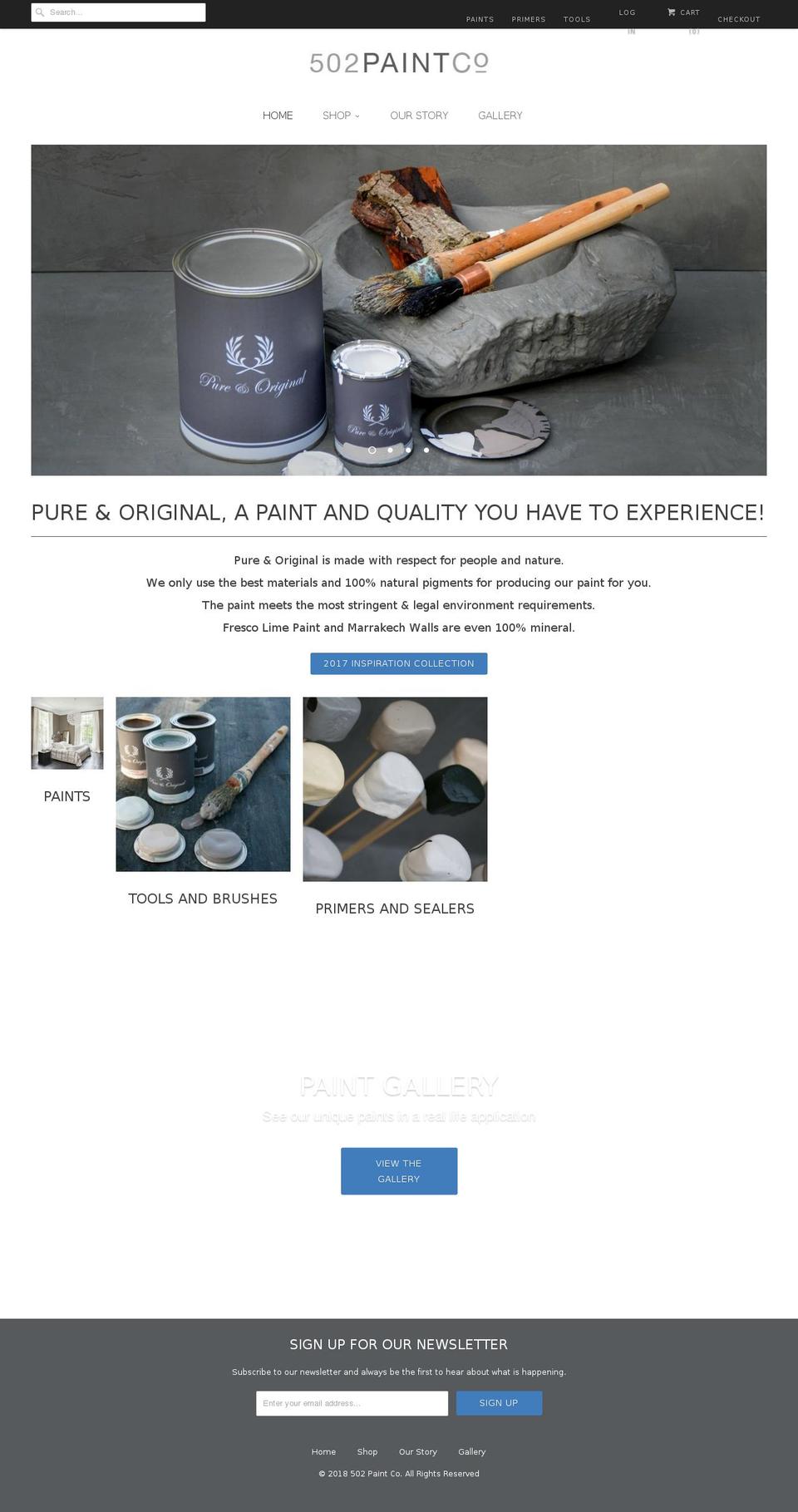 purepaintco.com — Shopify storefront screenshot