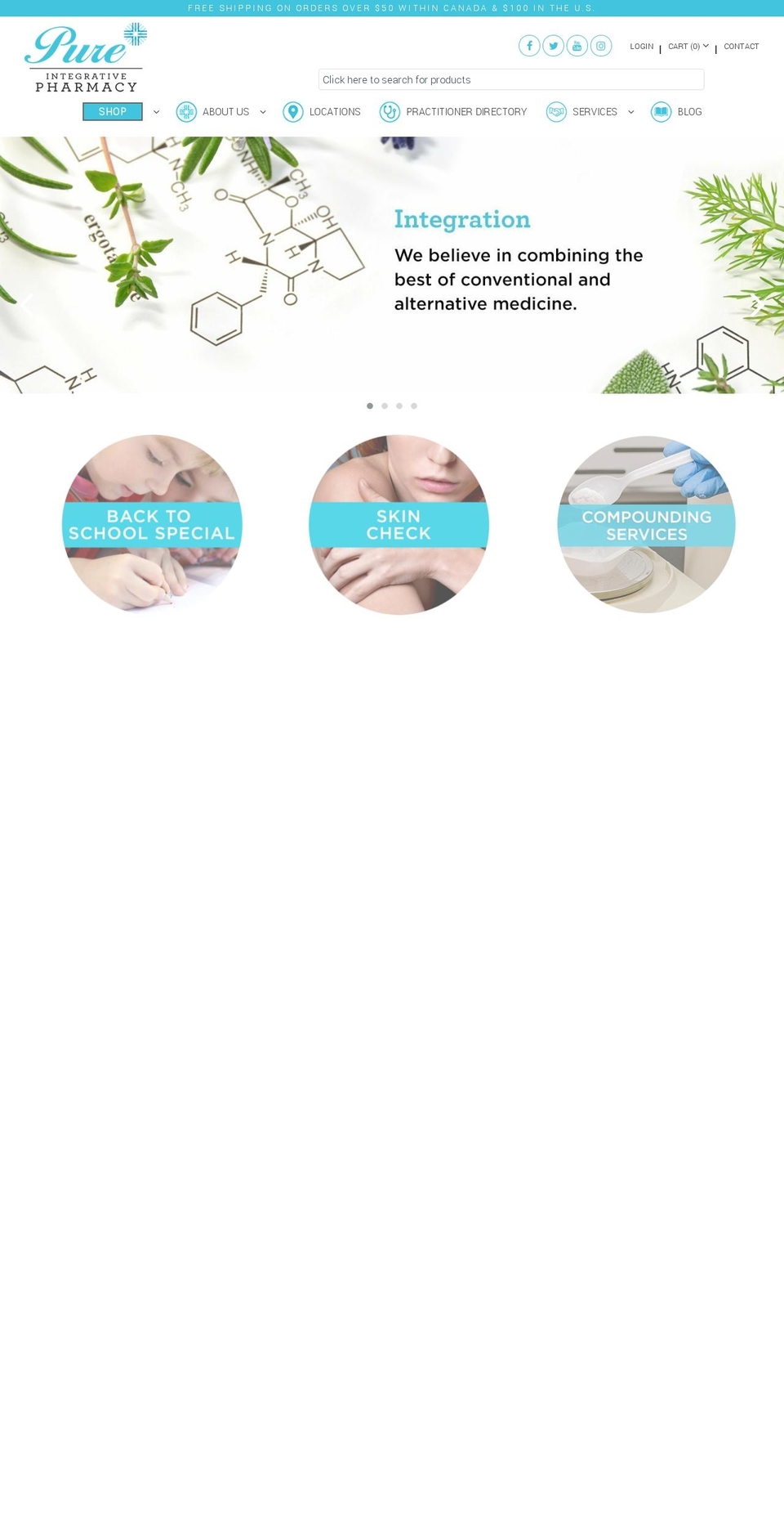purepharmacy.com shopify website screenshot