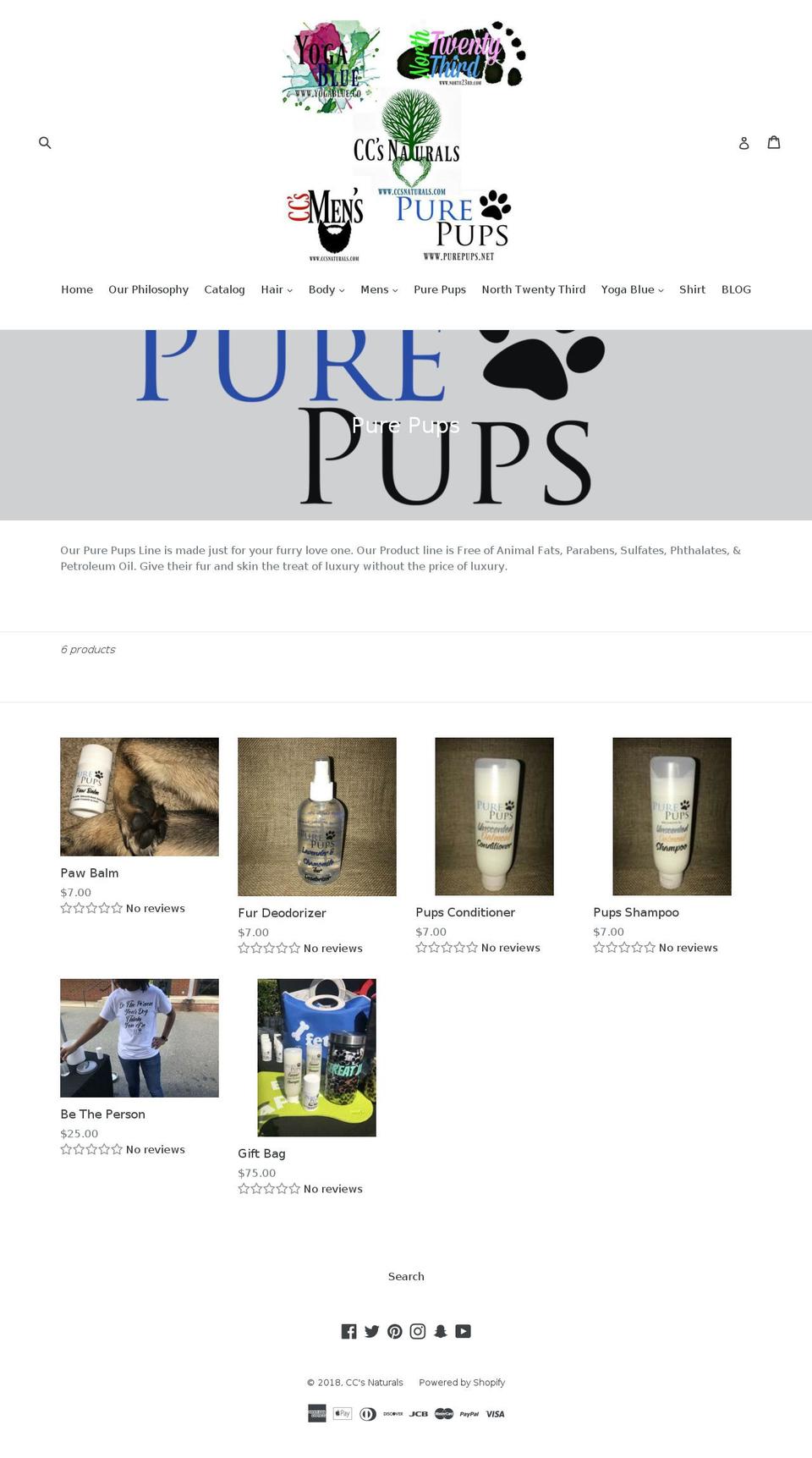 purepups.net shopify website screenshot