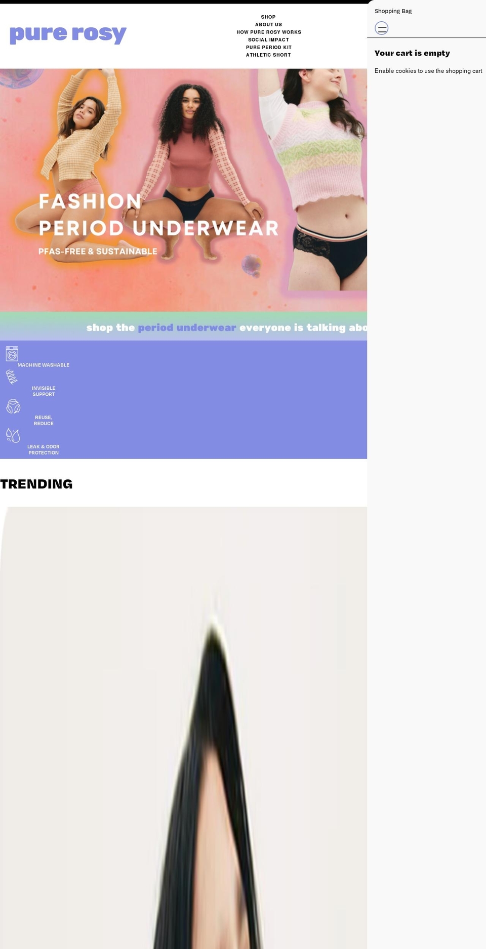 purerosy.com shopify website screenshot