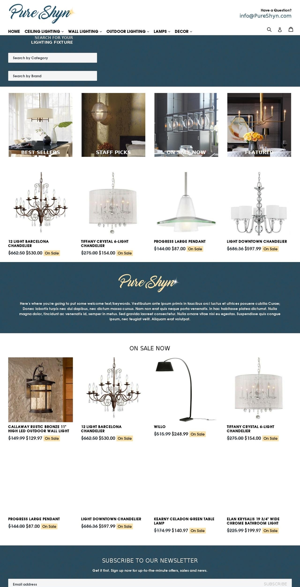 dsl-premium Shopify theme site example pureshyn.com