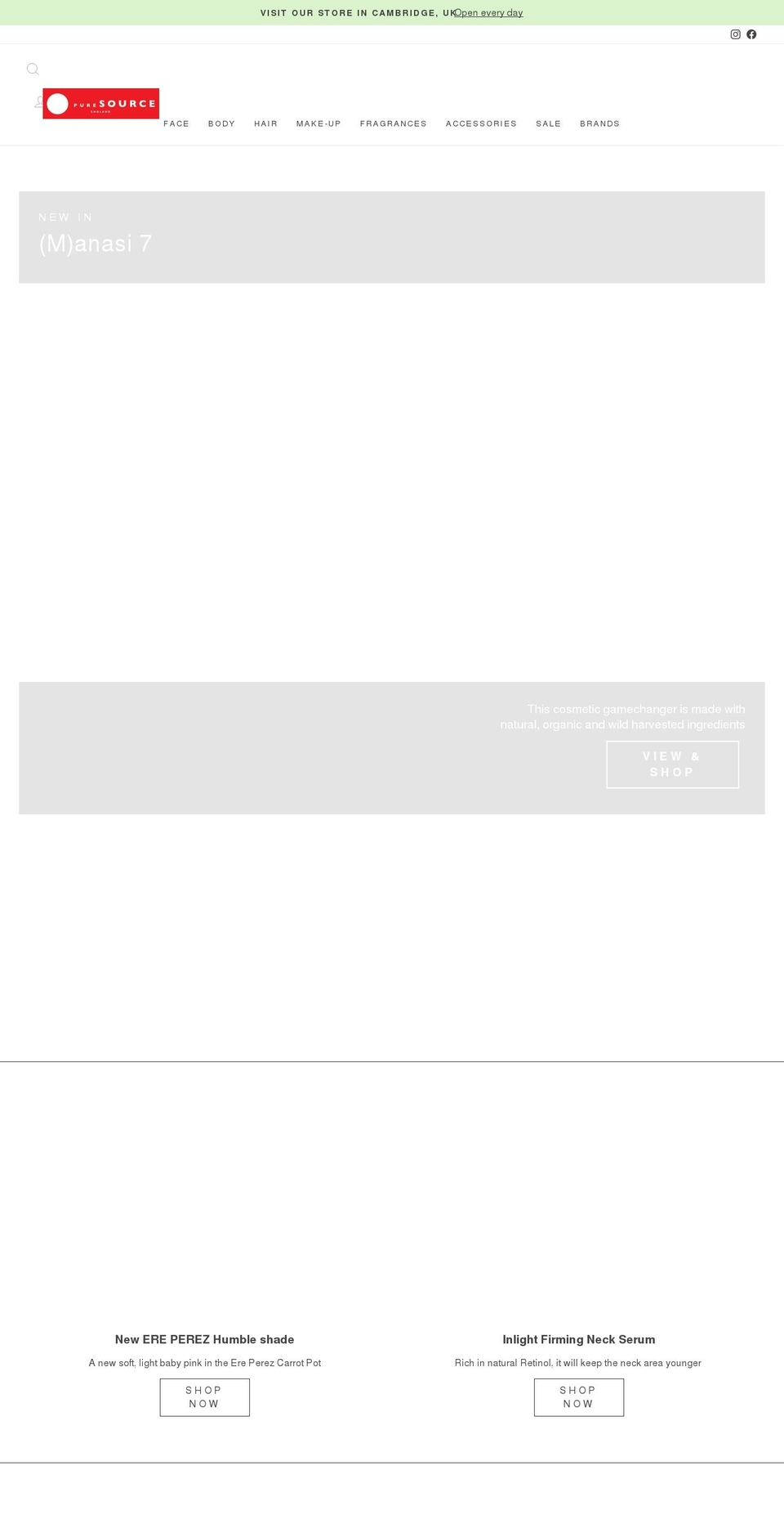 puresourceonline.com shopify website screenshot