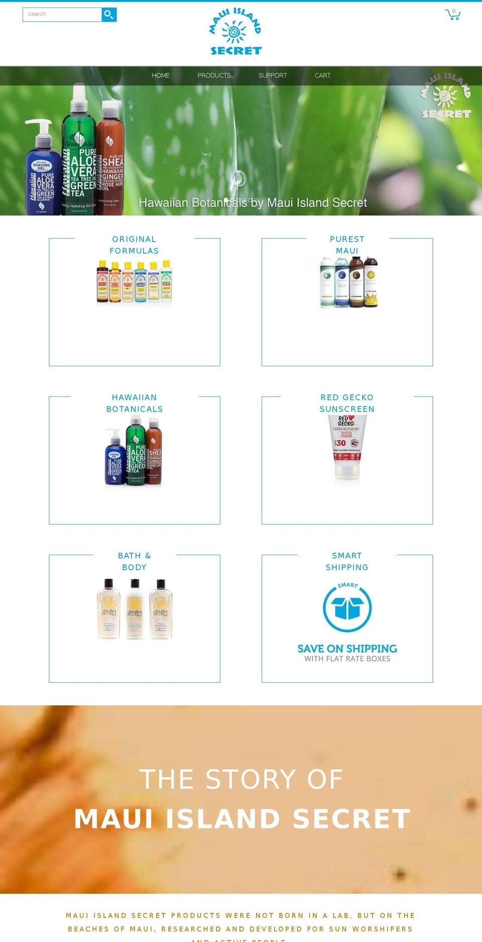 Maui Island Secret 2014 Shopify theme site example purestmaui.com