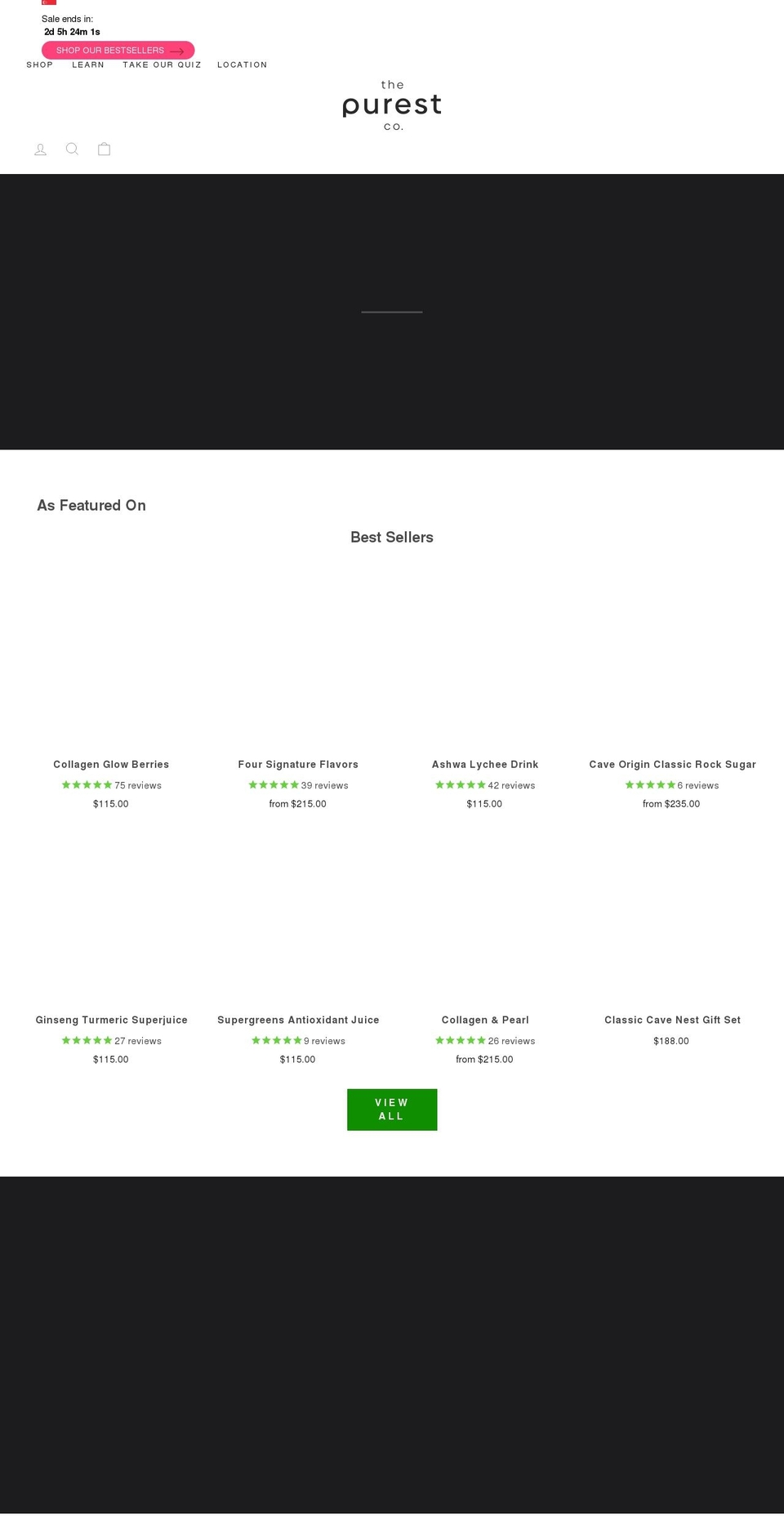 purestnest.com shopify website screenshot