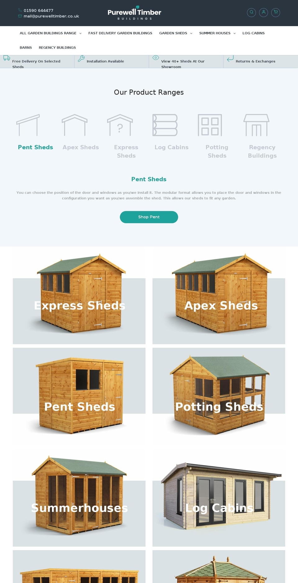 purewelltimber.co.uk shopify website screenshot
