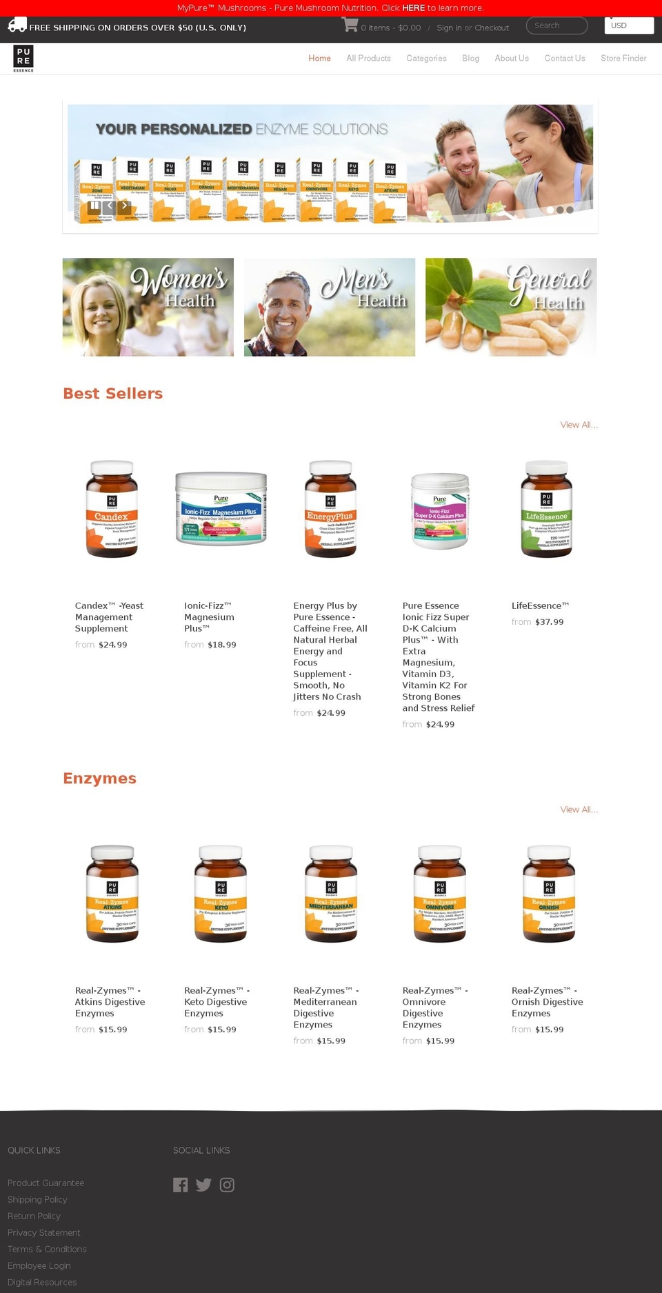 purewholistics.org shopify website screenshot