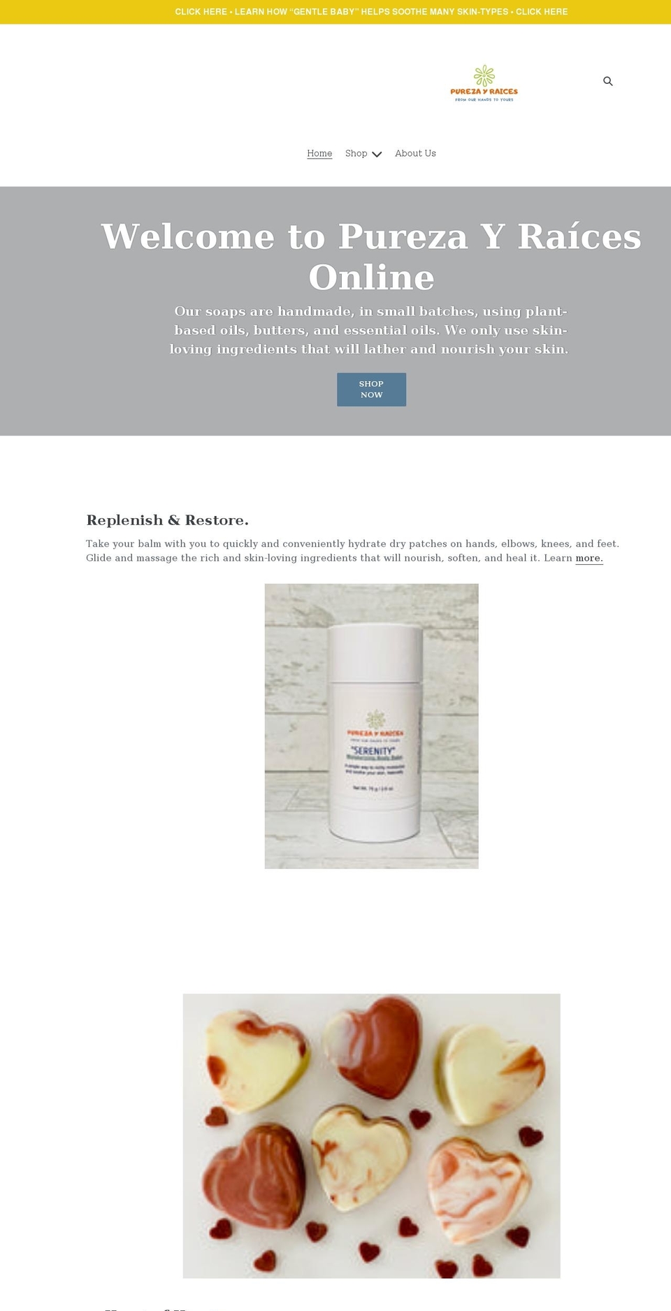 purezayraices.com shopify website screenshot