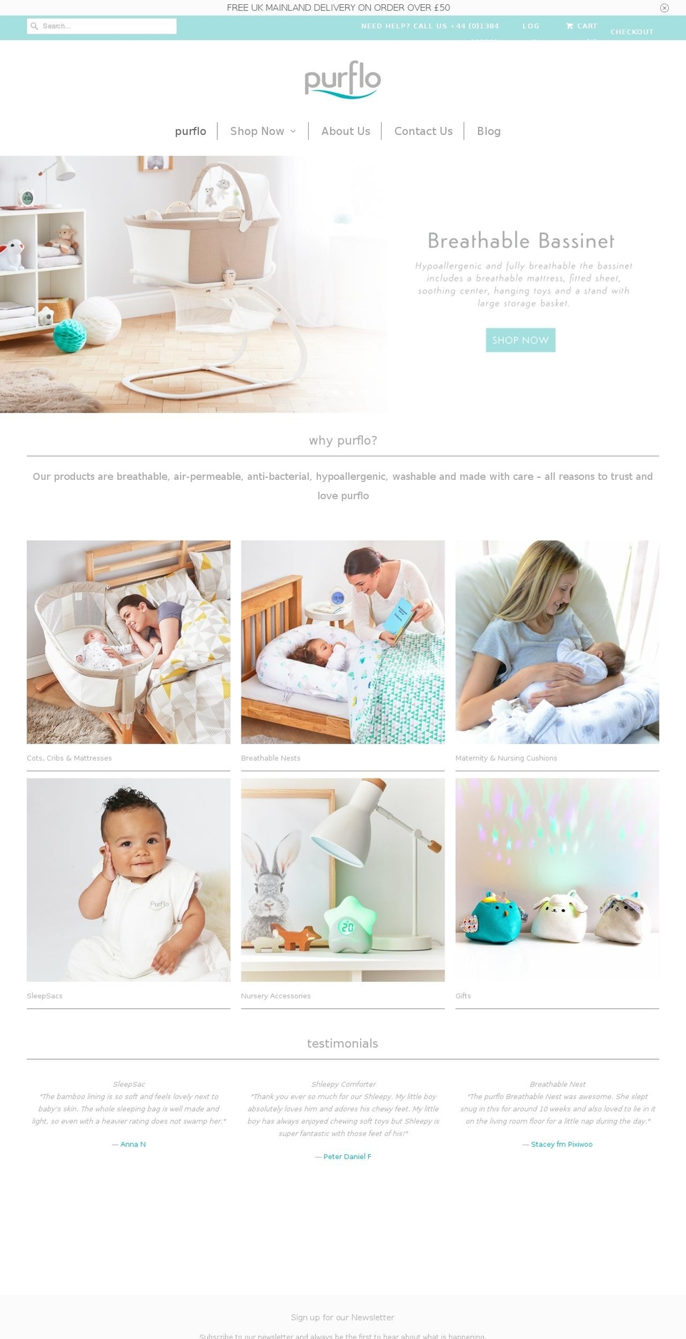purflo.com — Shopify storefront screenshot