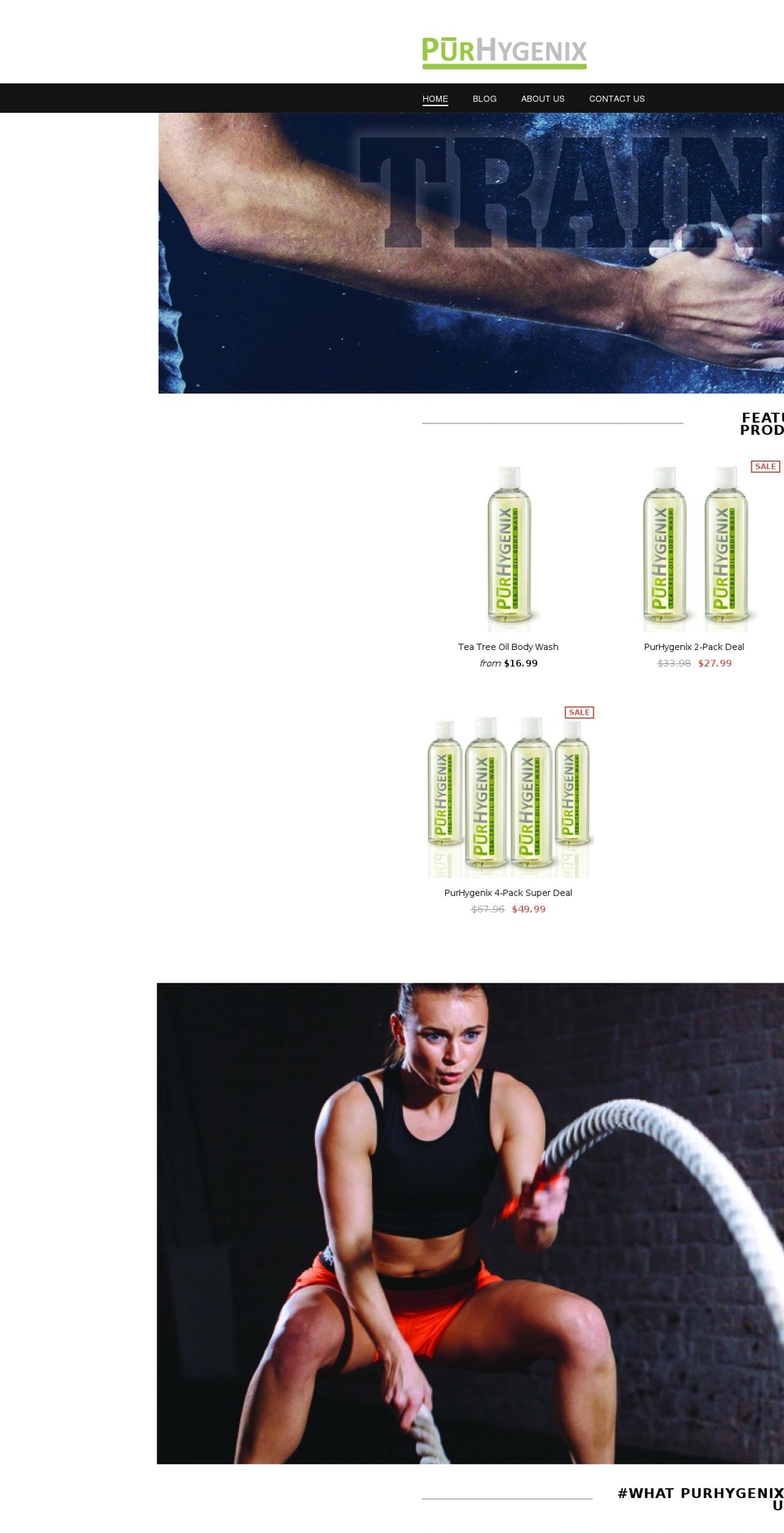 purhygenix.com — Shopify storefront screenshot