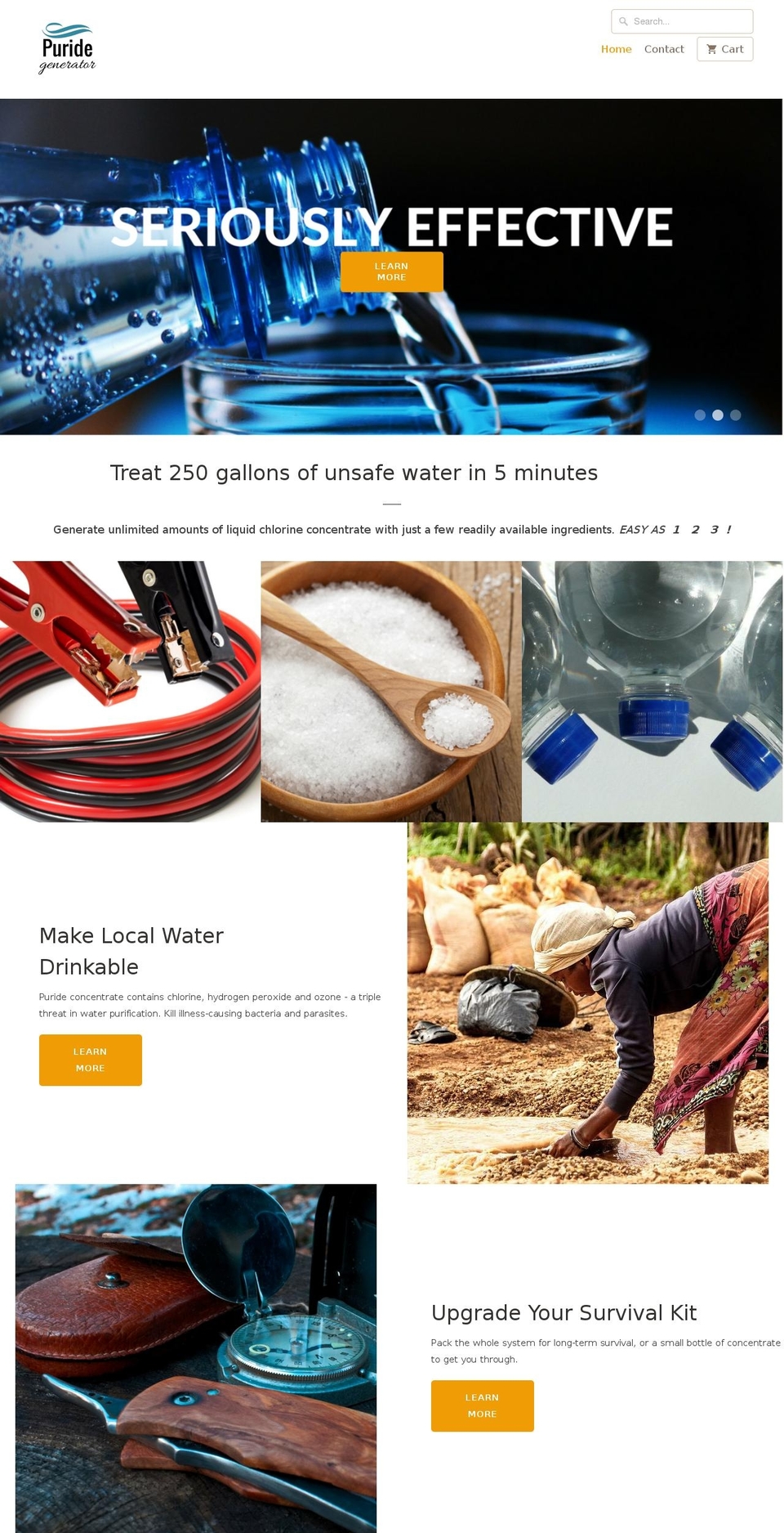 puridegenerator.com — Shopify storefront screenshot
