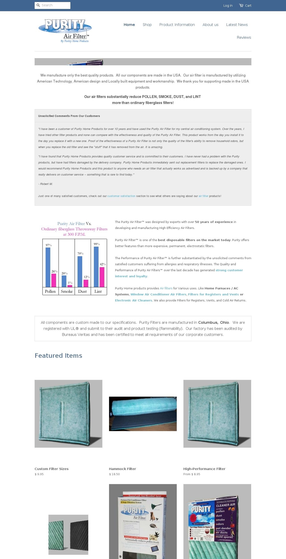 puritybio.com shopify website screenshot