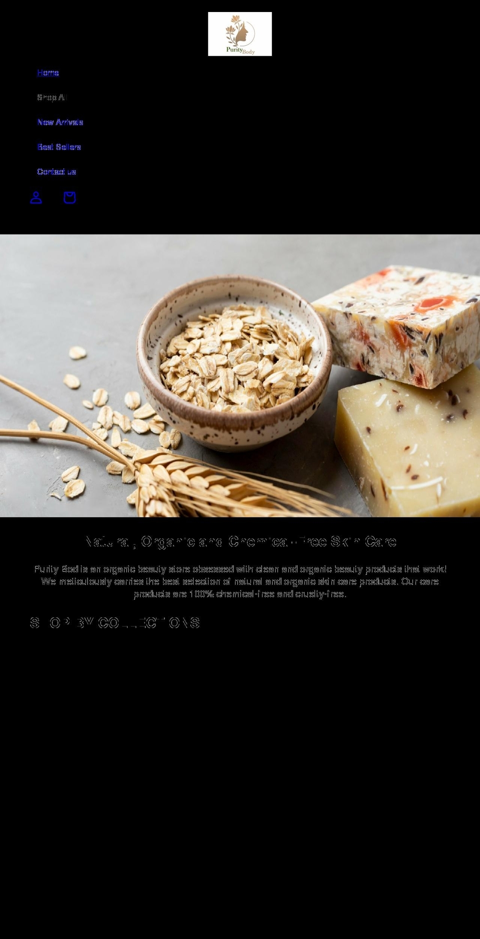 puritybody.com shopify website screenshot