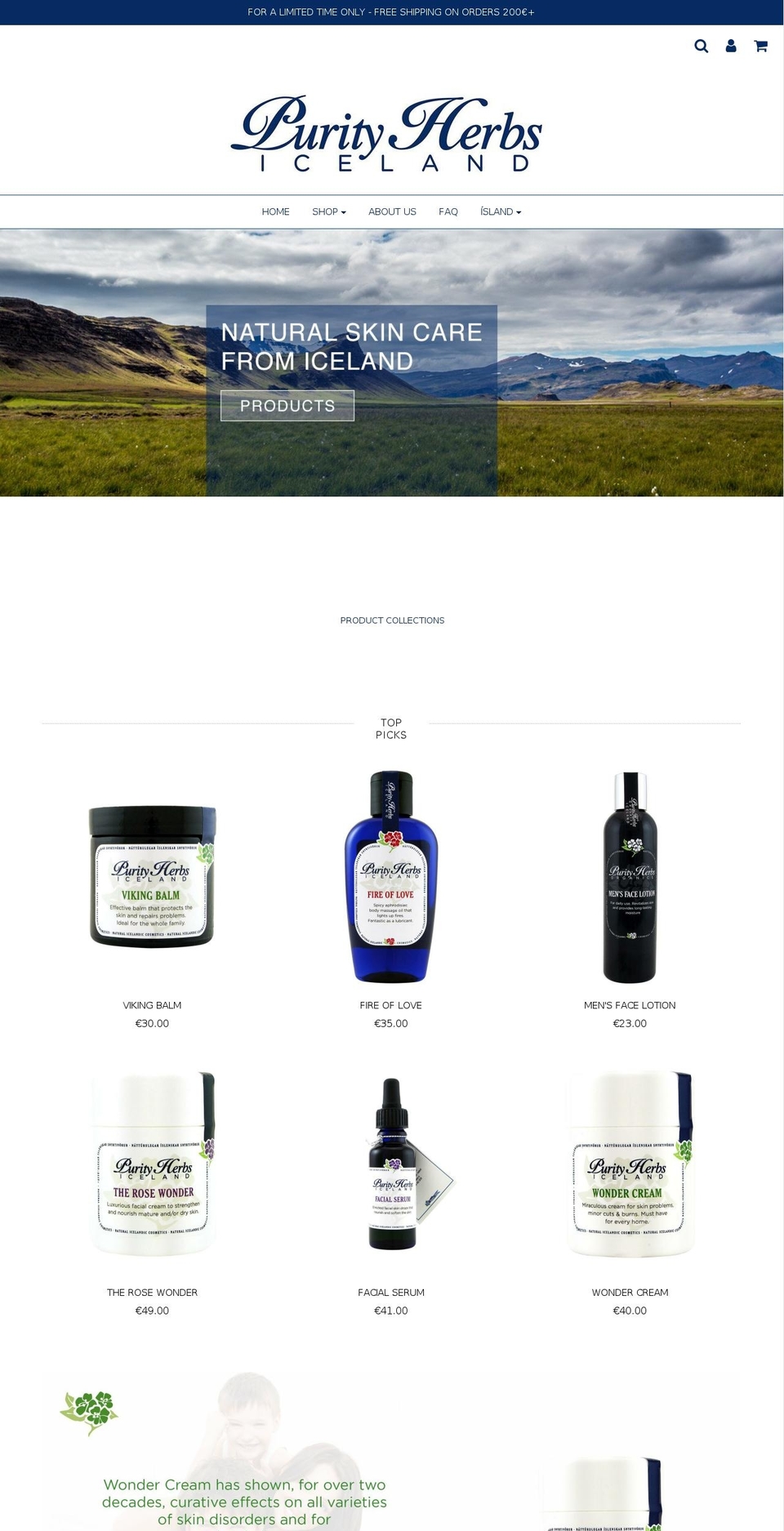 purityherbs.pl shopify website screenshot