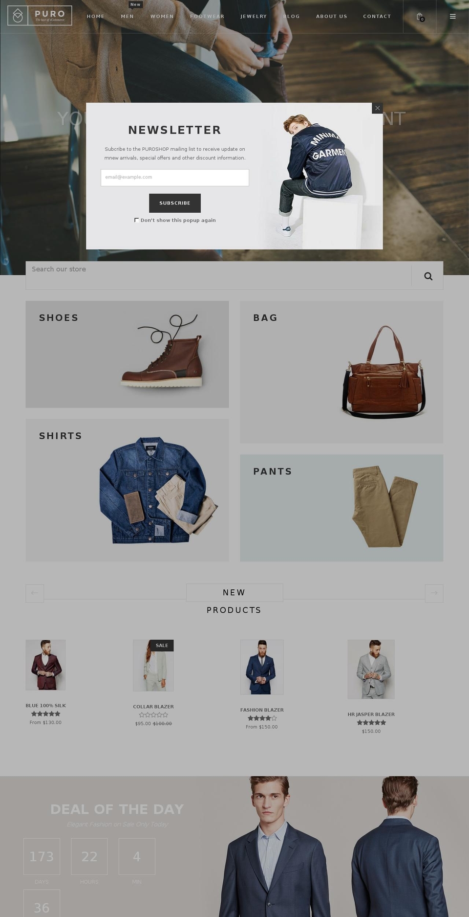 Puro Shopify theme site example puro-3.myshopify.com