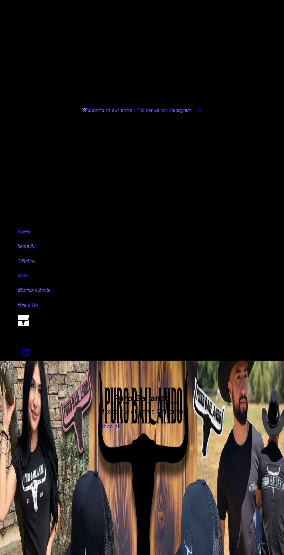 purobailando.com — Shopify storefront screenshot