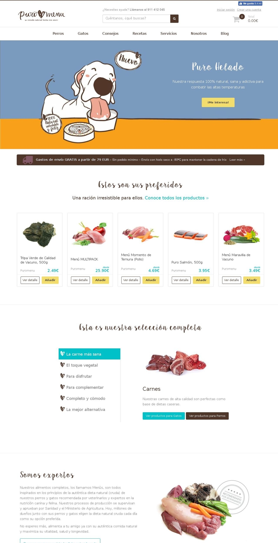 puromenu.com — Shopify storefront screenshot