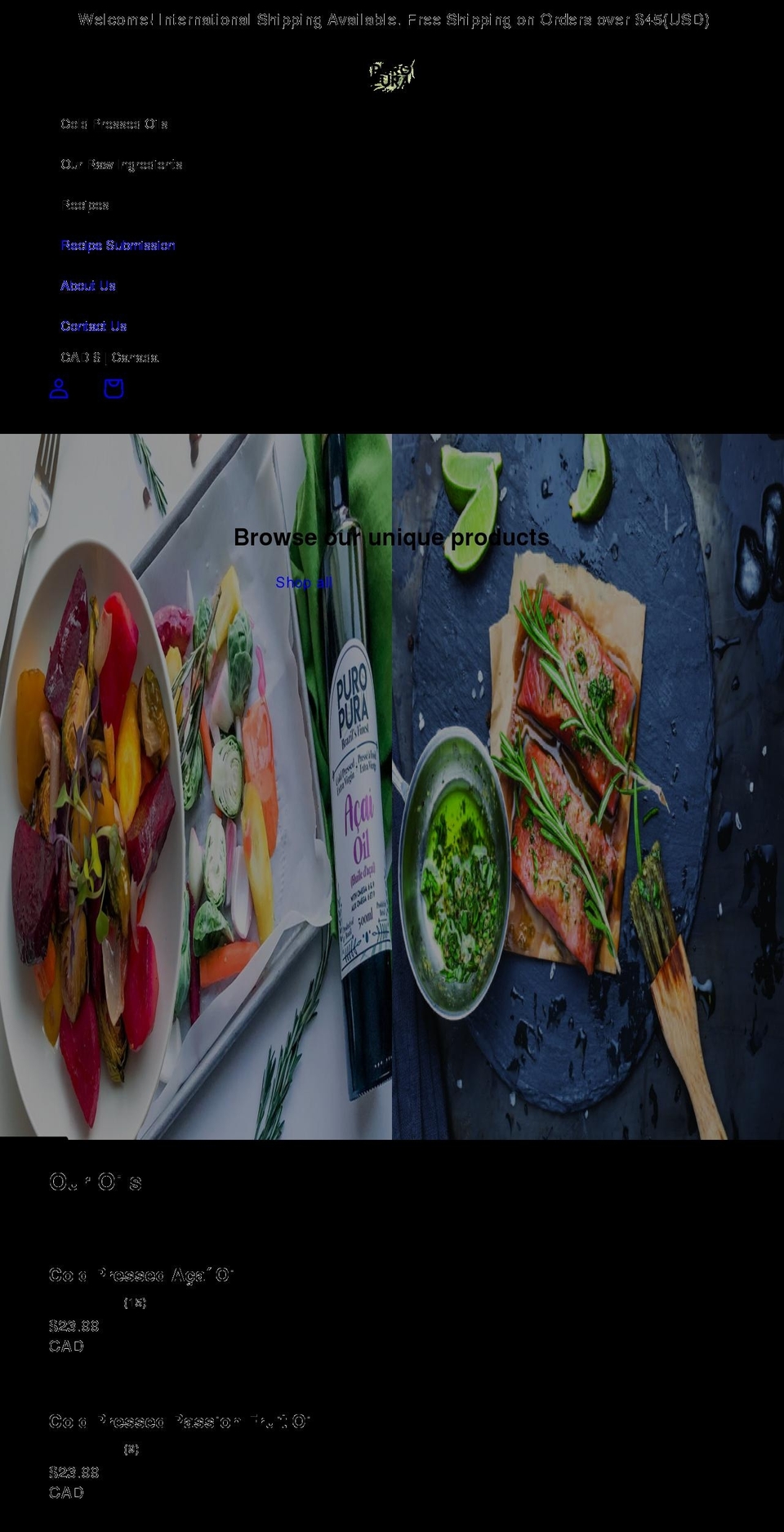 puropura.com shopify website screenshot