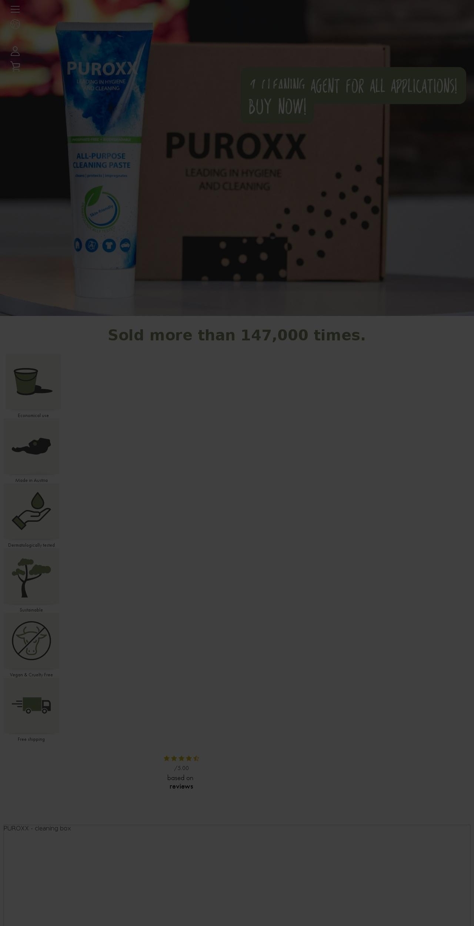 puroxx.net shopify website screenshot
