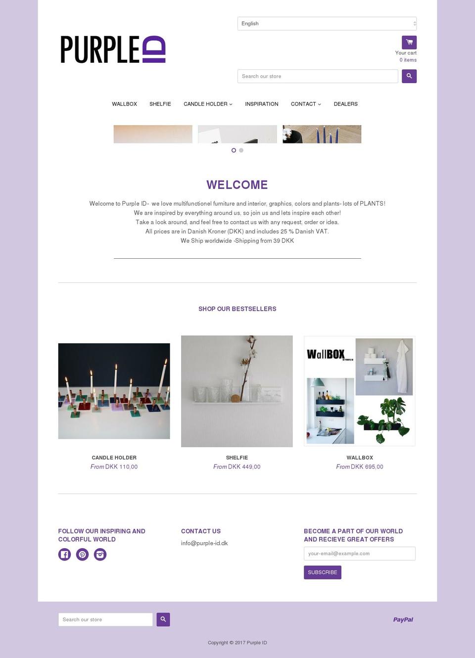 purple-id.dk shopify website screenshot