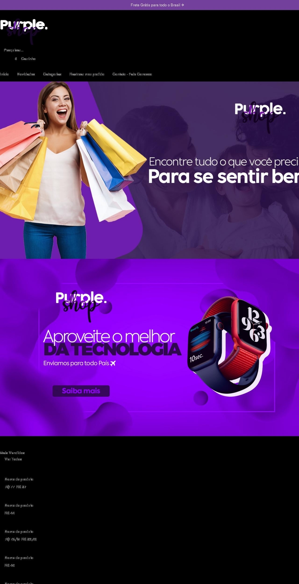 purple-shop.com shopify website screenshot