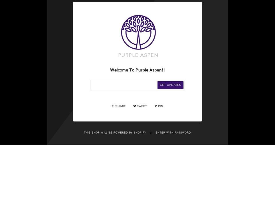 purpleaspen.com shopify website screenshot