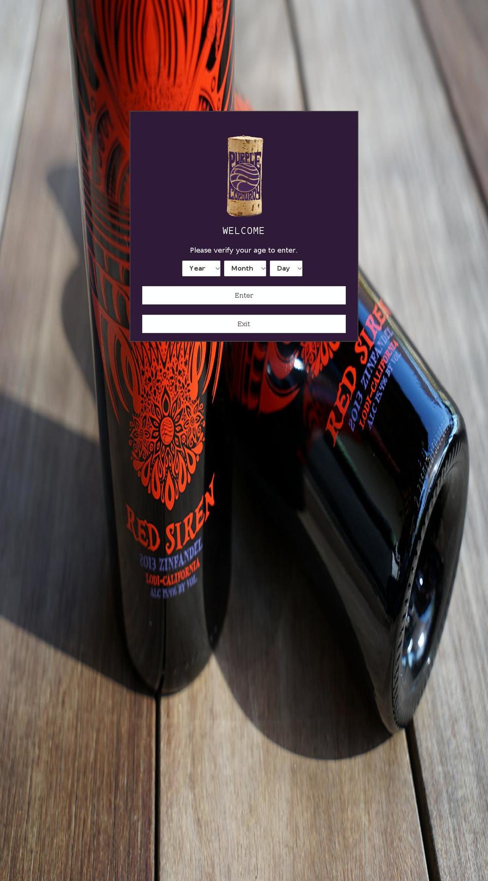 purplecorduroy.com shopify website screenshot