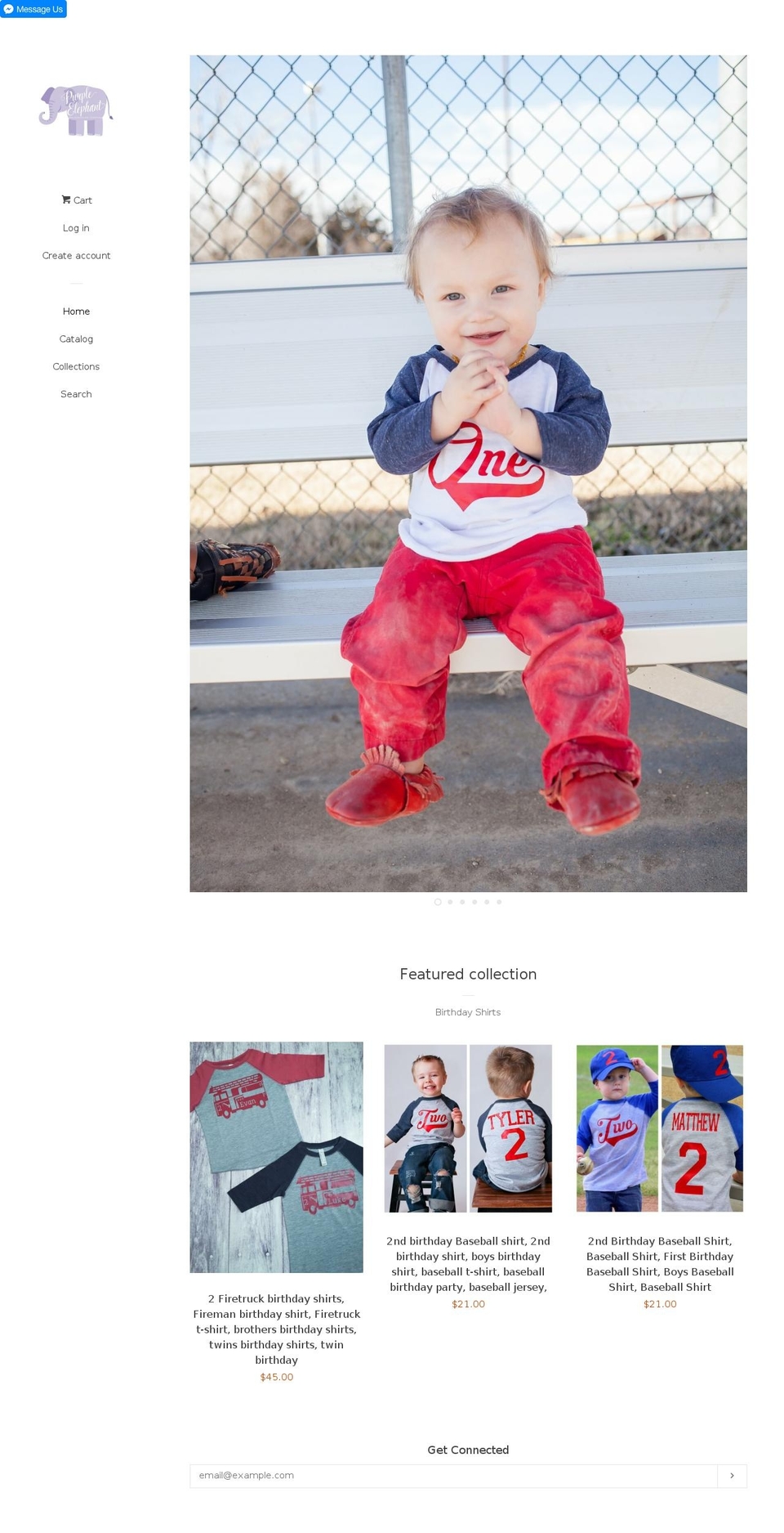 purpleelephantstl.com — Shopify storefront screenshot