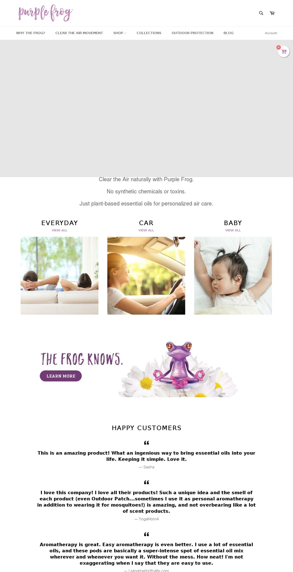 purplefrogpatches.com shopify website screenshot