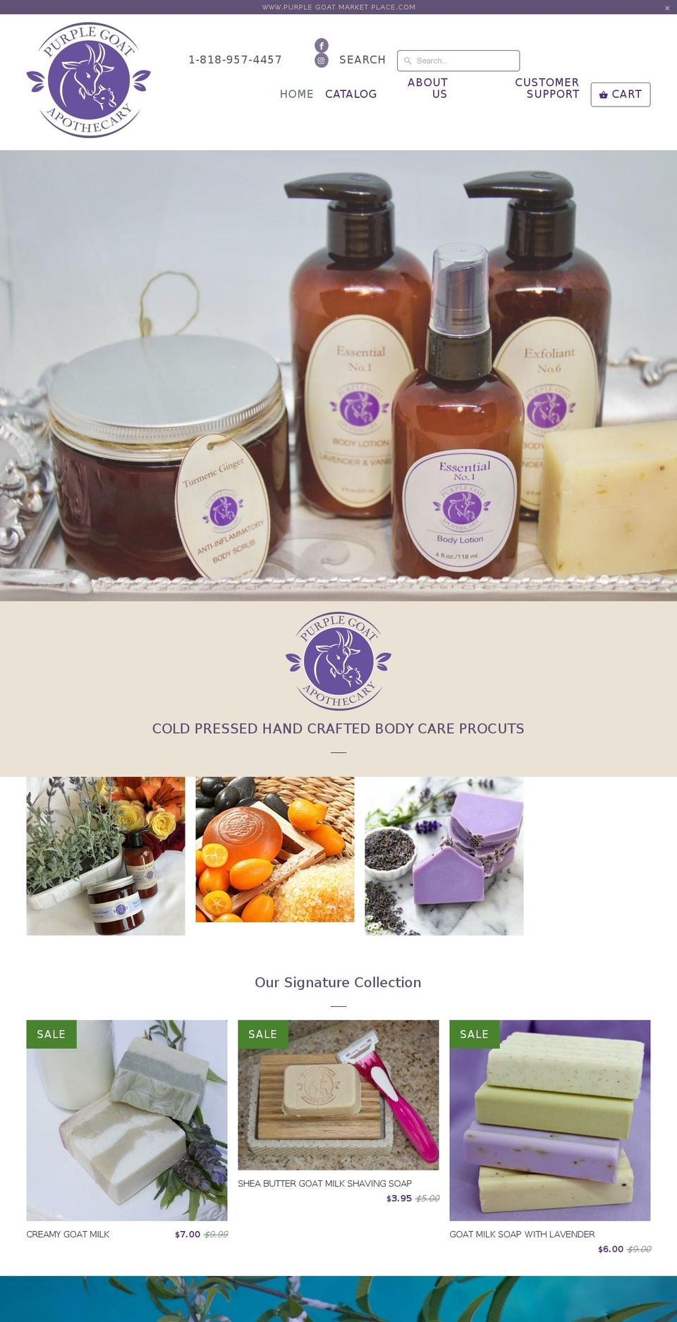 purplegoatmarketplace.com — Shopify storefront screenshot