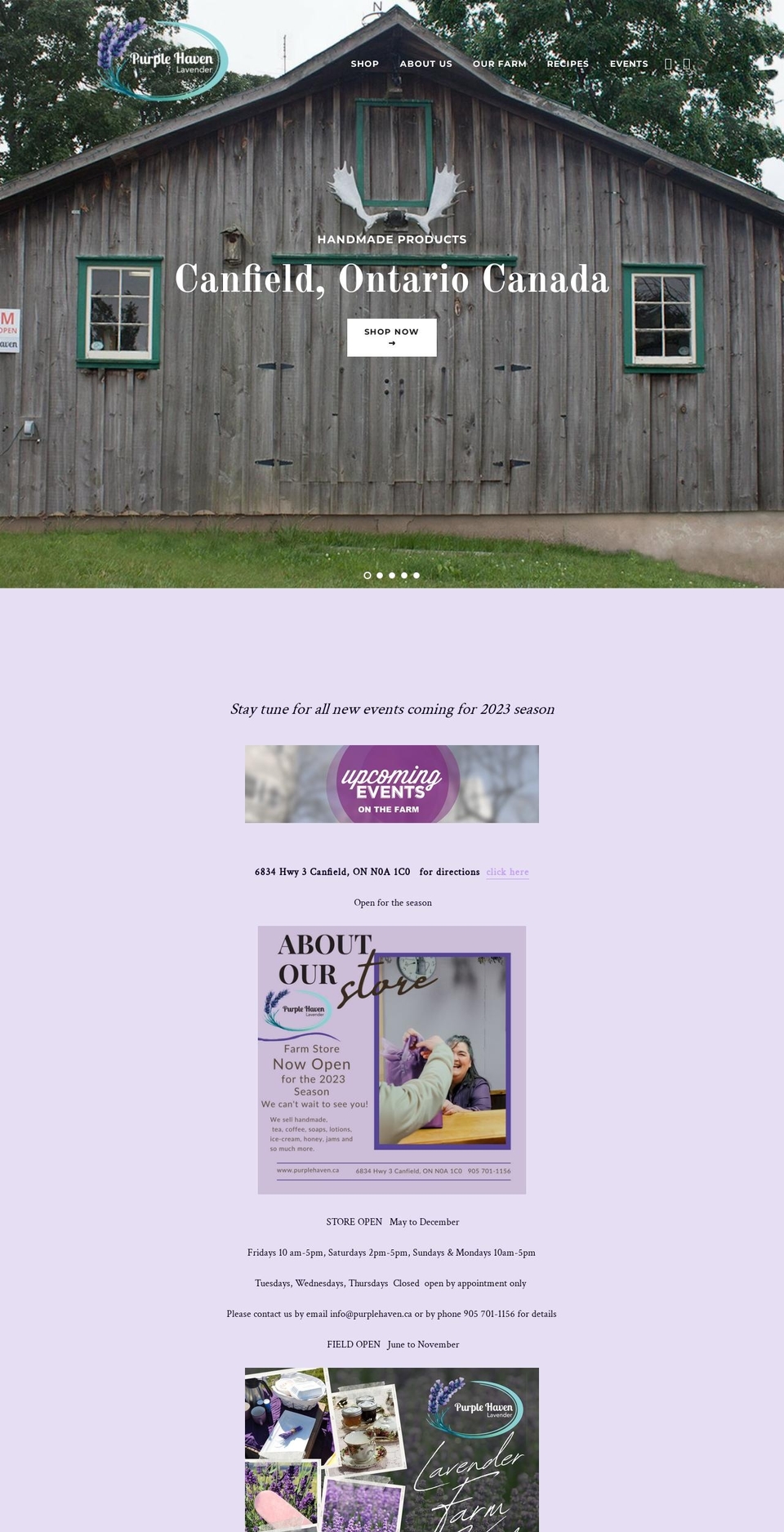 purplehaven.ca shopify website screenshot