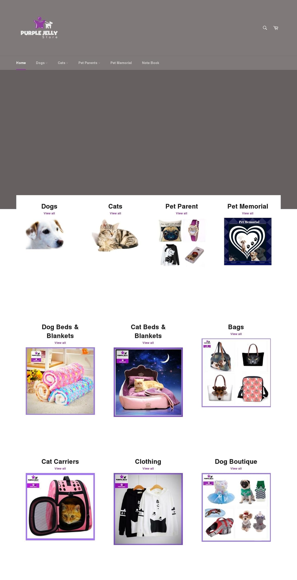 purplejellystore.com — Shopify storefront screenshot