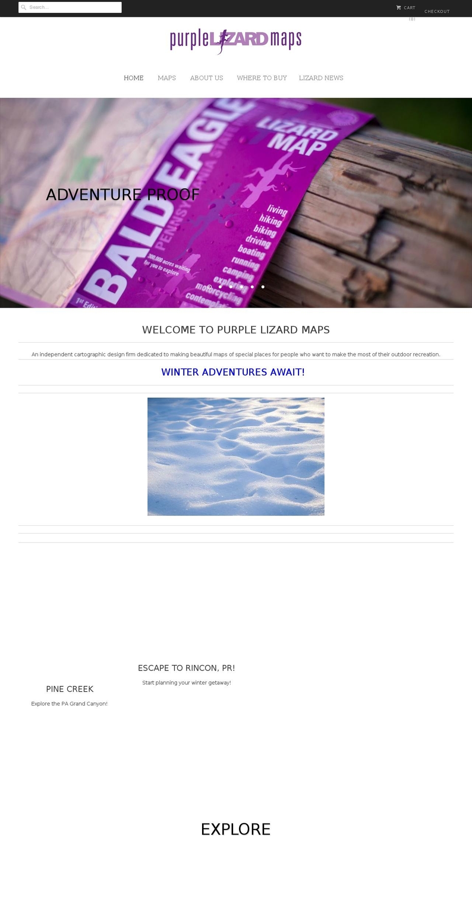 purplelizard.com shopify website screenshot