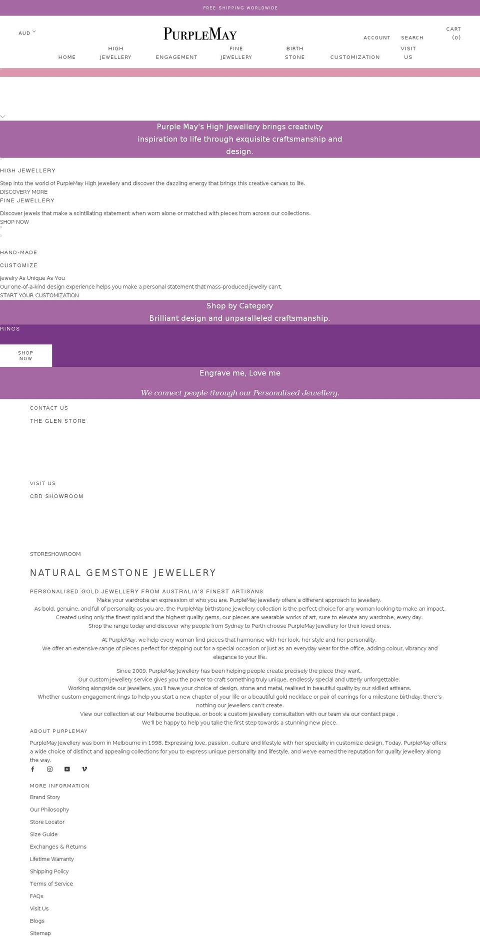 purplemay.com.au shopify website screenshot