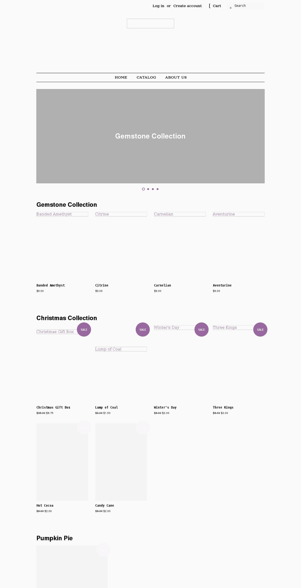 purplepansysoapery.com shopify website screenshot