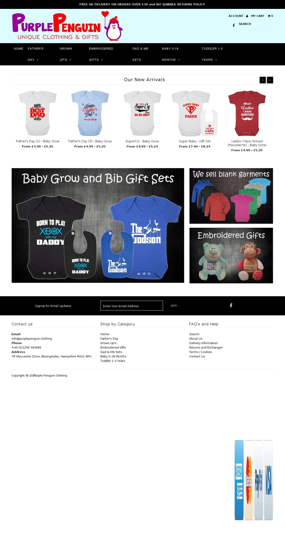 purplepenguin.clothing shopify website screenshot