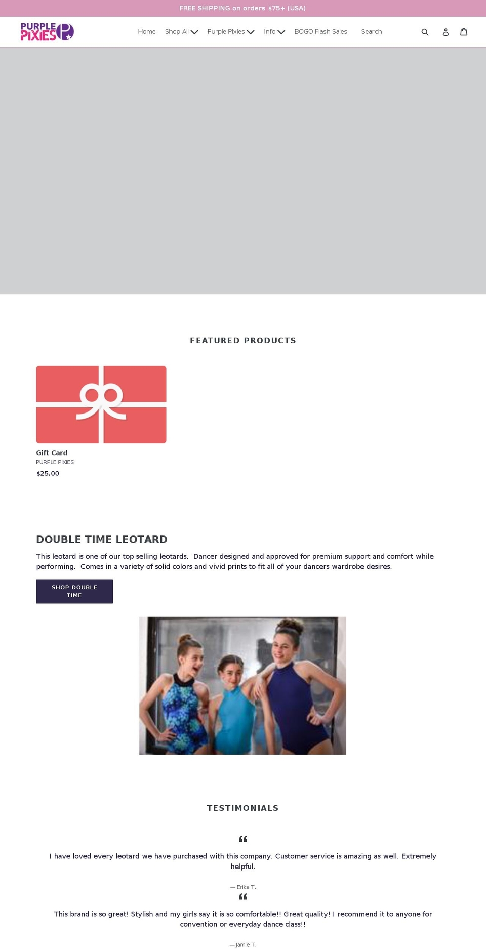 purplepixies.net shopify website screenshot