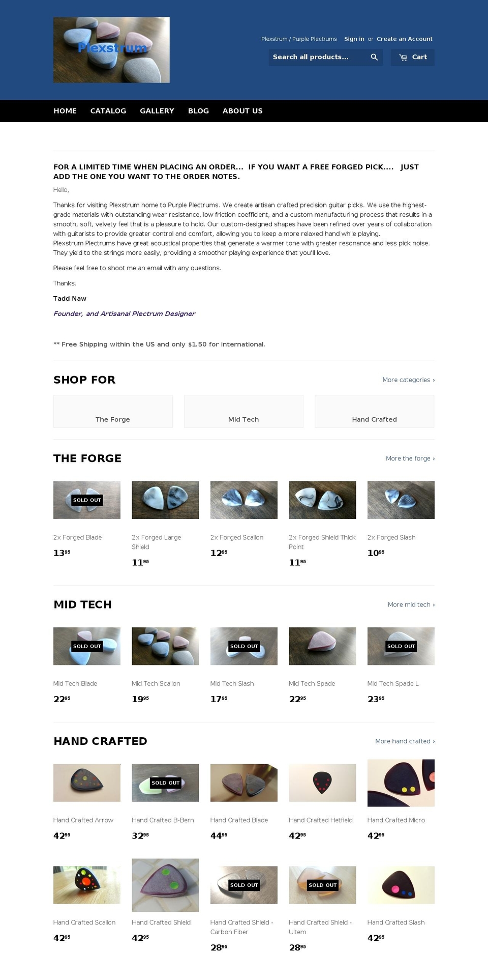 purpleplectrums.com shopify website screenshot