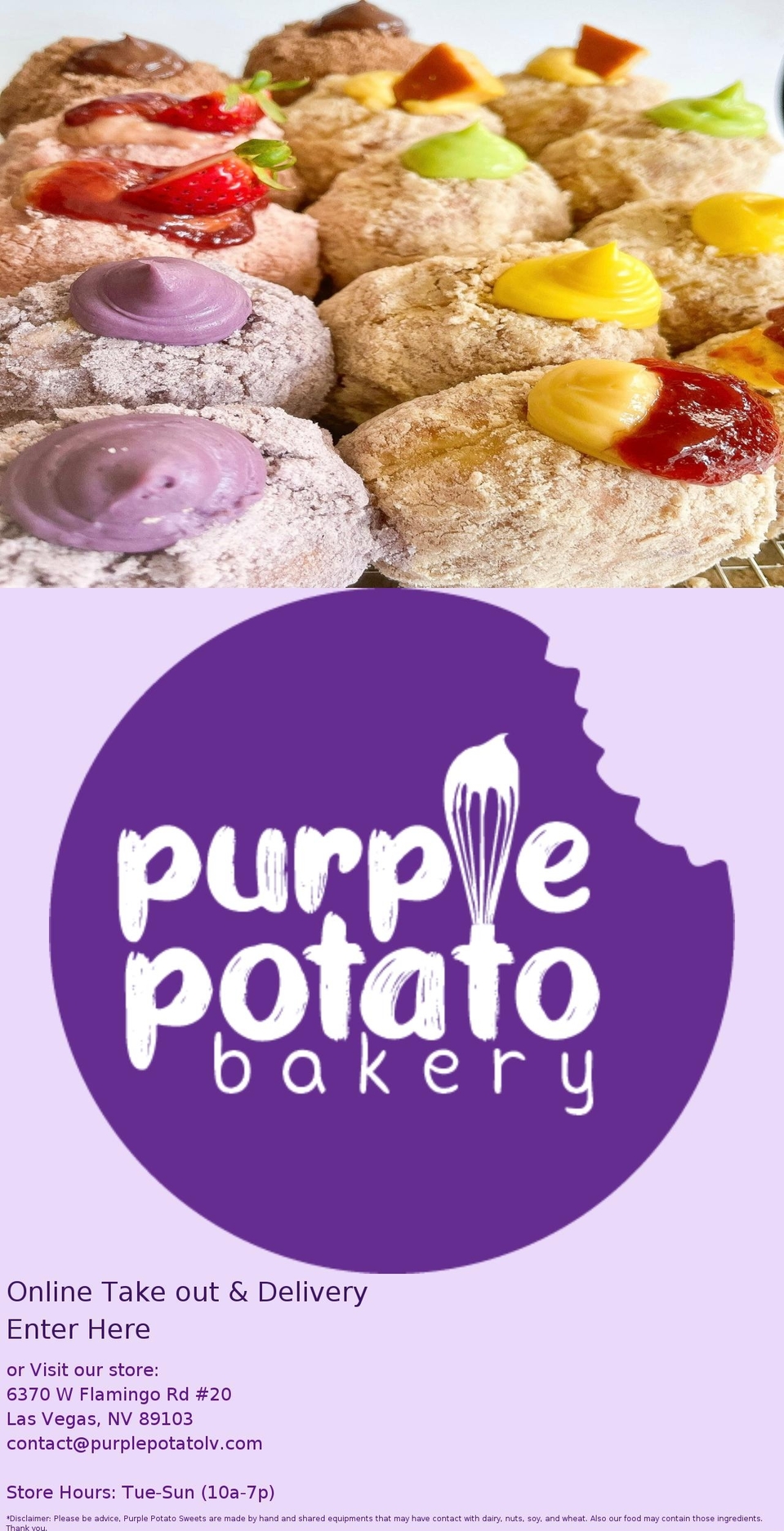 purplepotatolv.com shopify website screenshot