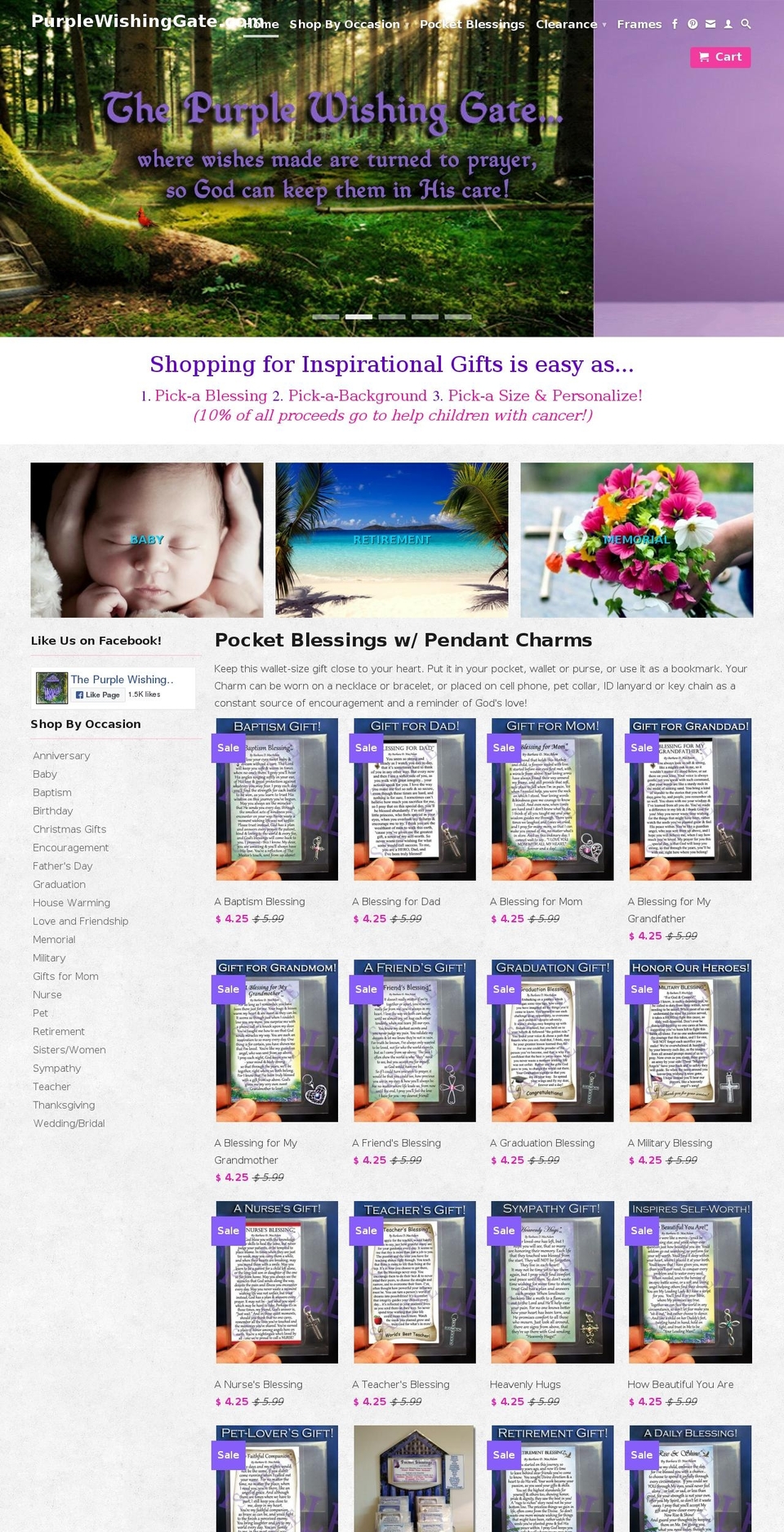 purplewishinggate.com shopify website screenshot