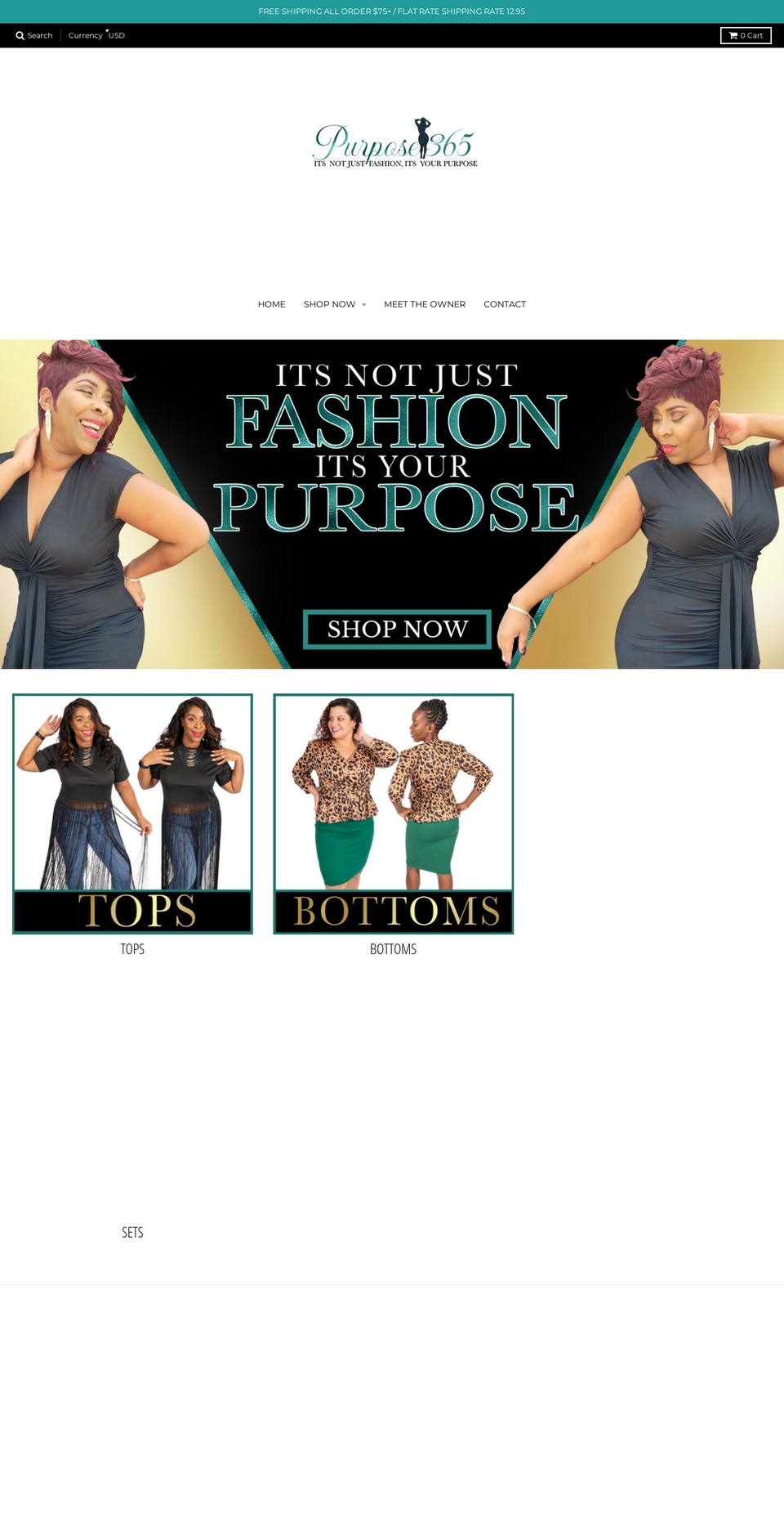 purpose365.net shopify website screenshot