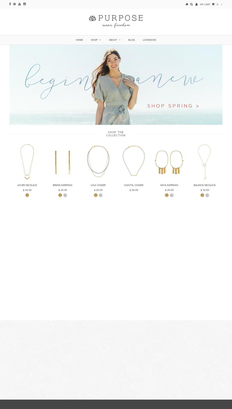 purposejewelry.org shopify website screenshot