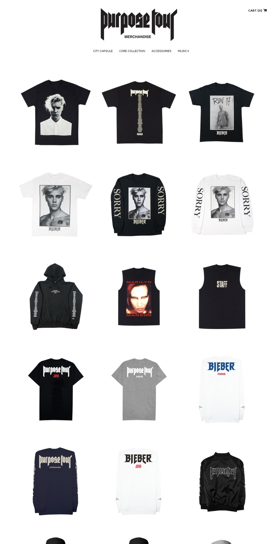 purposetourmerch.com shopify website screenshot