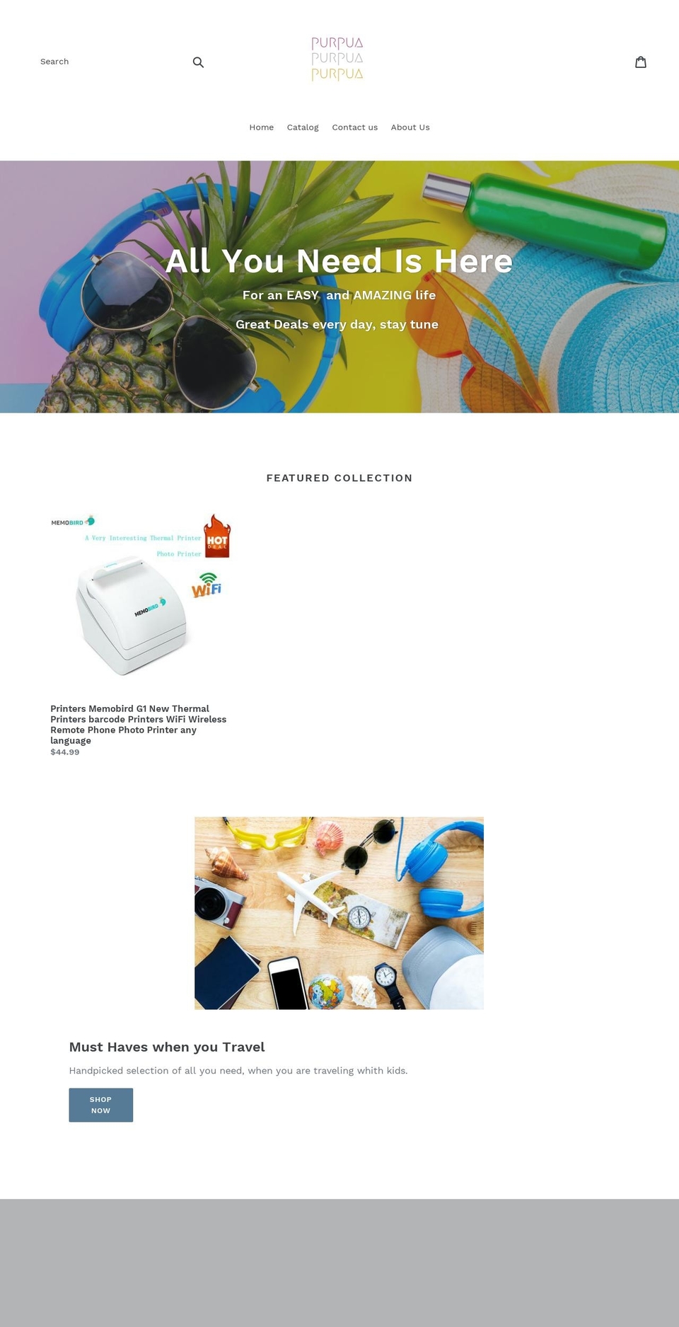 purpua.com — Shopify storefront screenshot