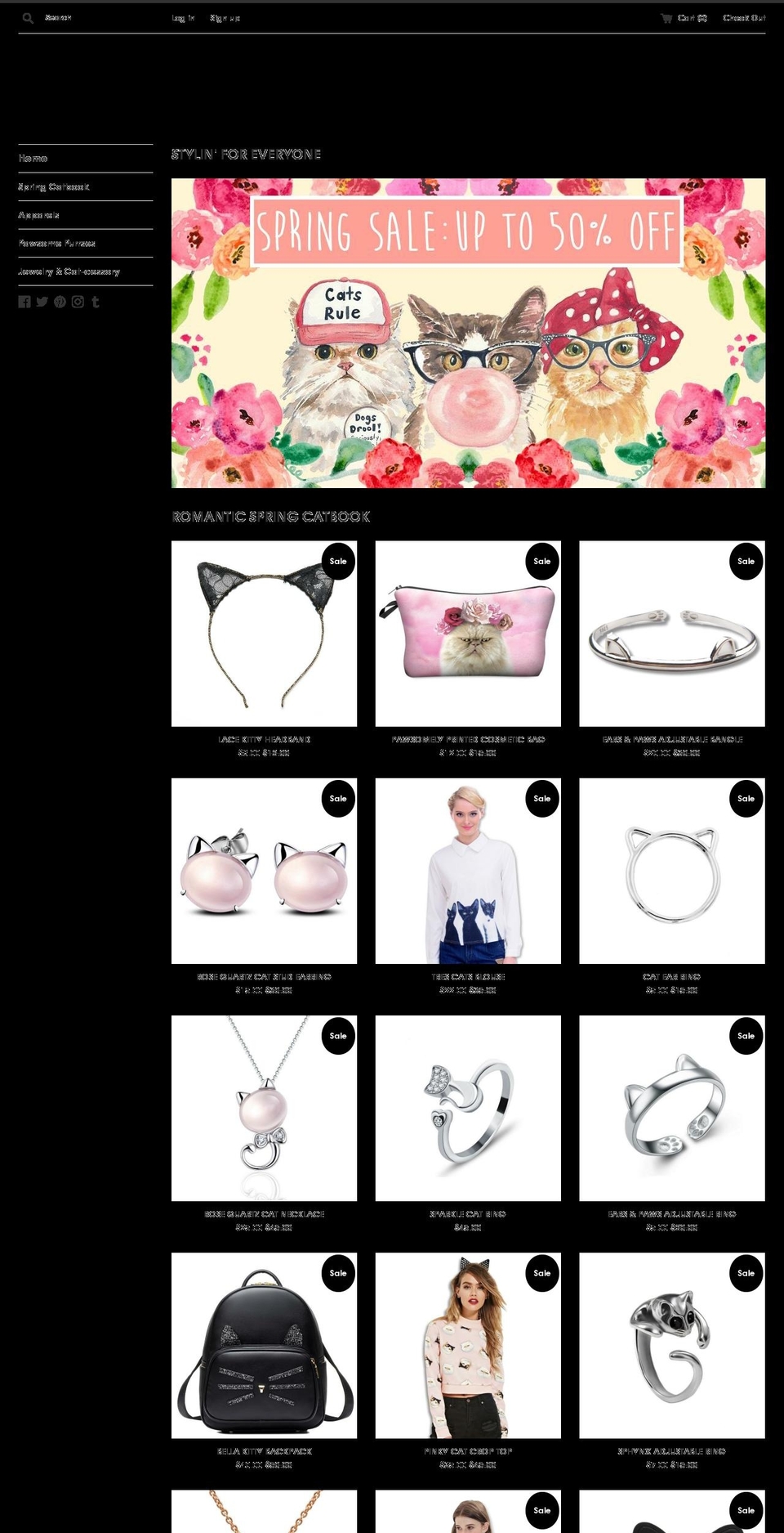 purrettypawsome.com — Shopify storefront screenshot