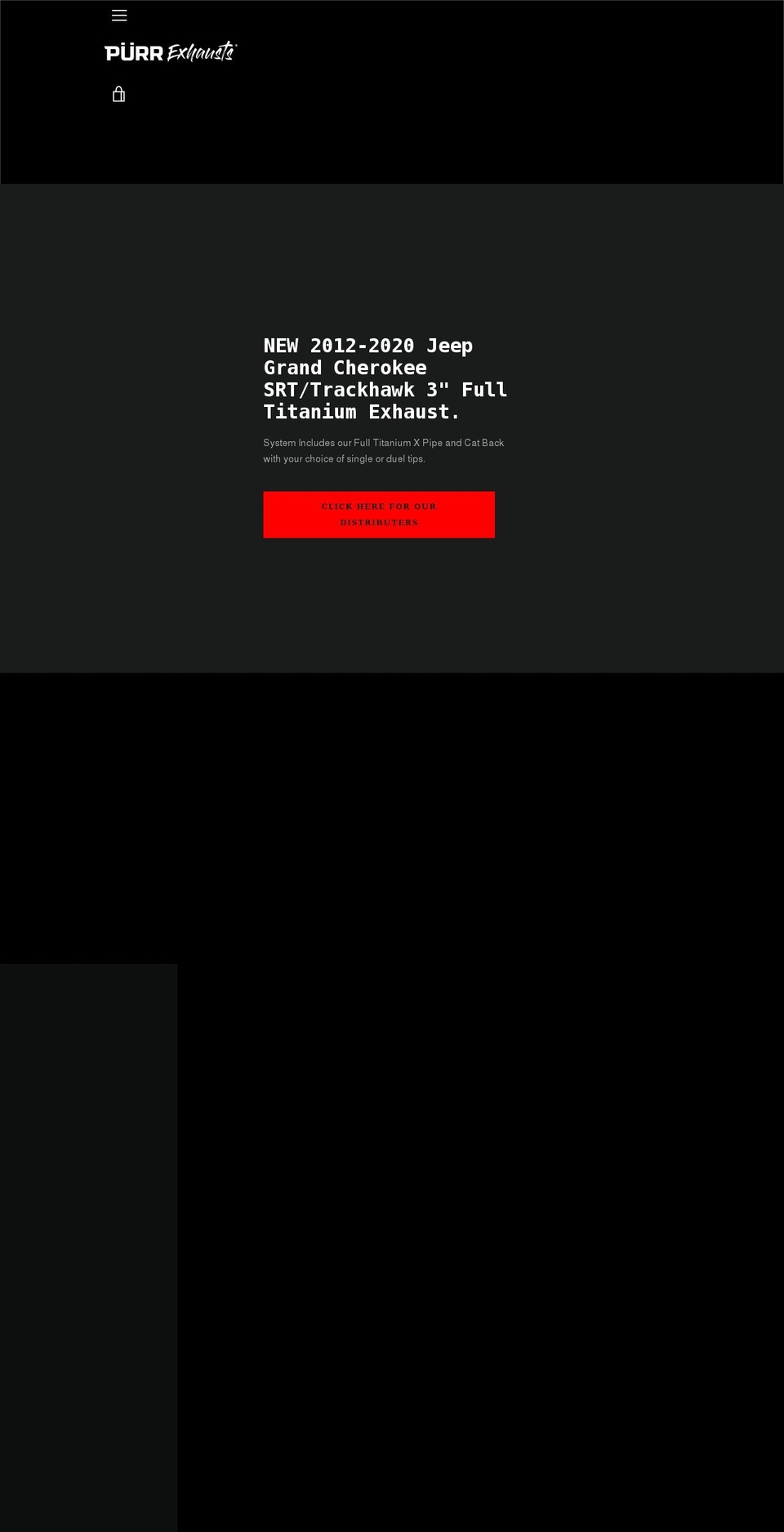 purrexhaust.com shopify website screenshot