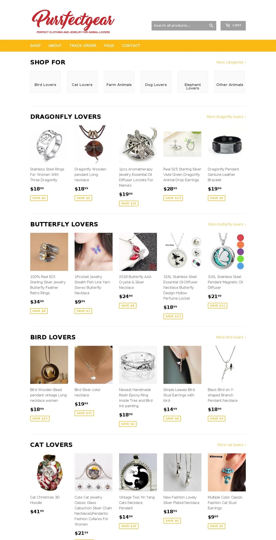 purrfectgear.com — Shopify storefront screenshot