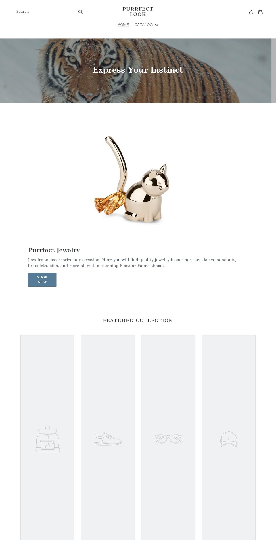 purrfectlook.com shopify website screenshot