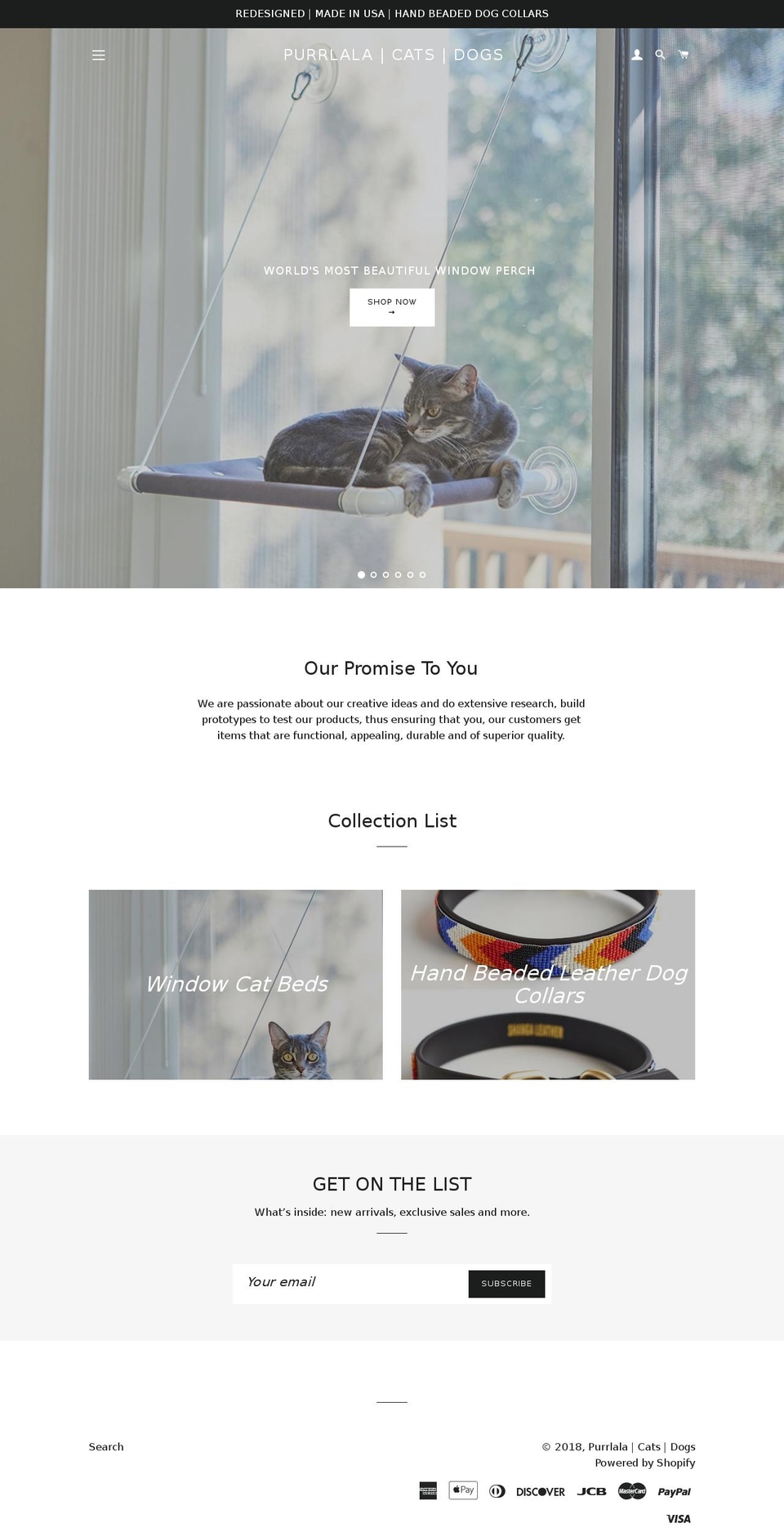 purrlala.com — Shopify storefront screenshot