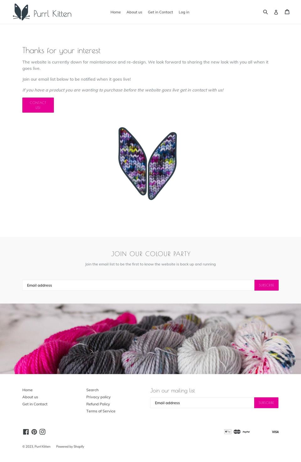 purrlkitten.co.nz shopify website screenshot