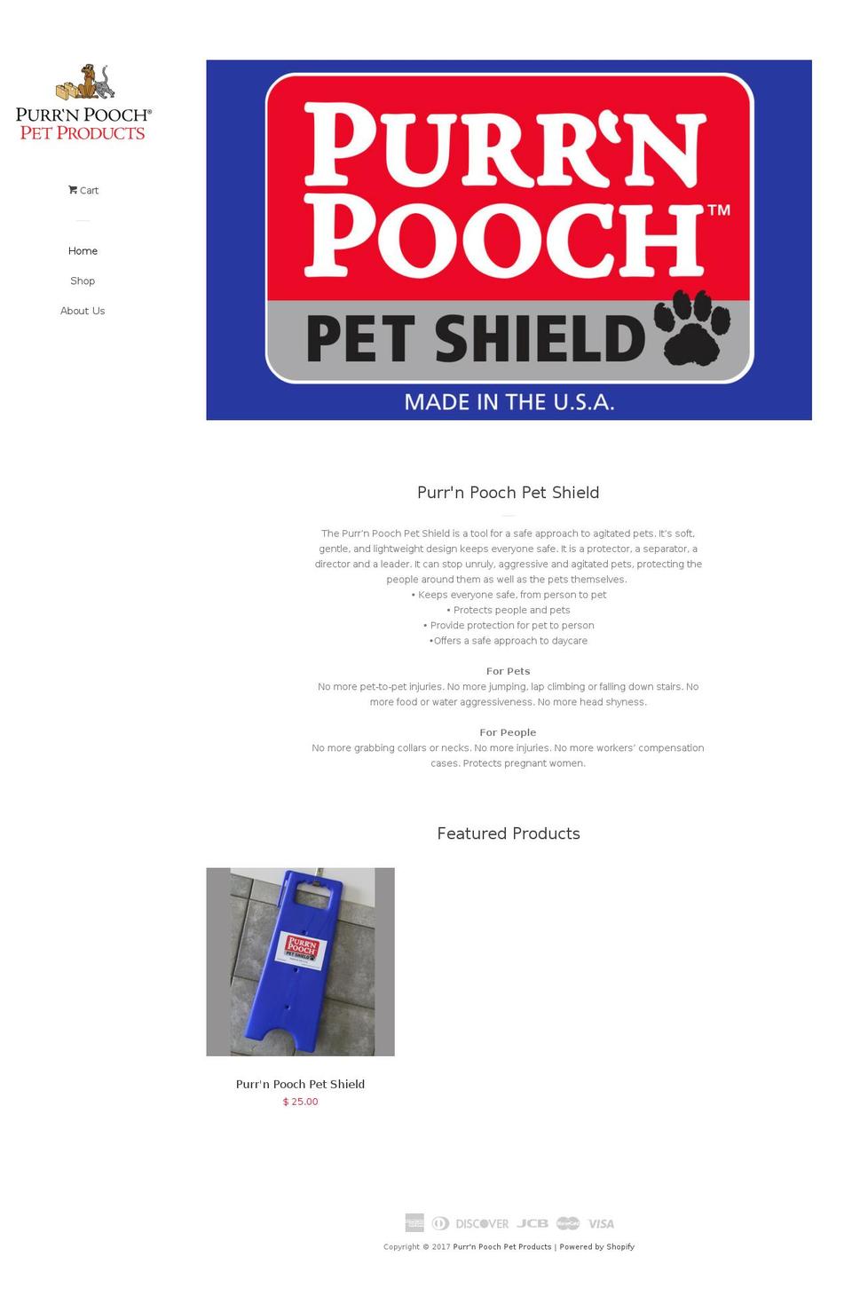 purrnpoochpetproducts.com shopify website screenshot